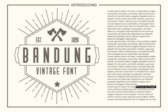 Bandung: Elevating Your Design with Nostalgic Boldness