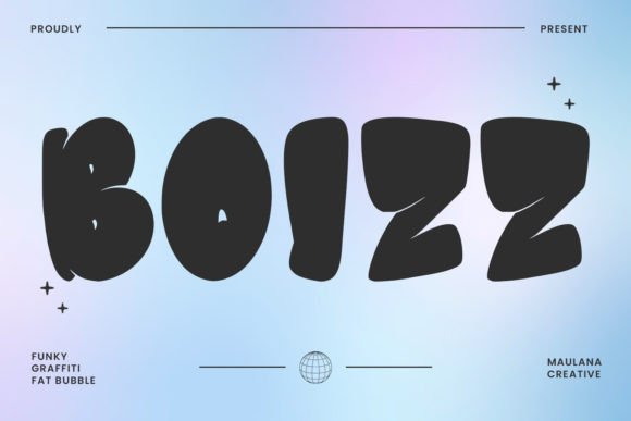 Boizz Font: The Playful Bubble Graffiti Style for Modern Design