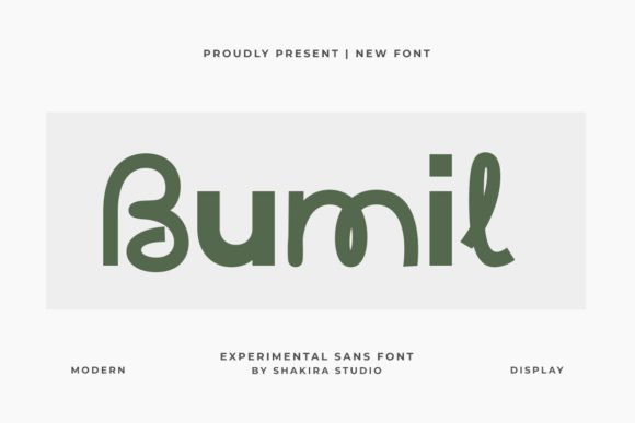 Bumil: A Bold Sans Serif for Modern Design