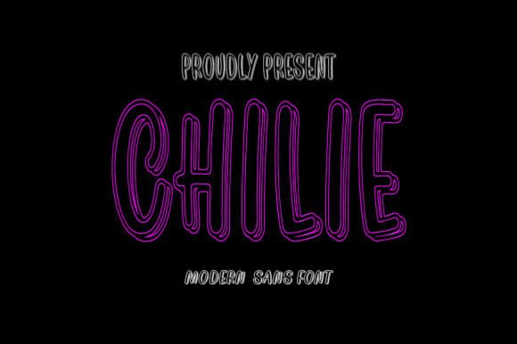 Chilie Font: Playful Outlines for Modern Design