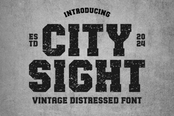 City Sight: Reviving Urban Nostalgia Through Vintage Typography