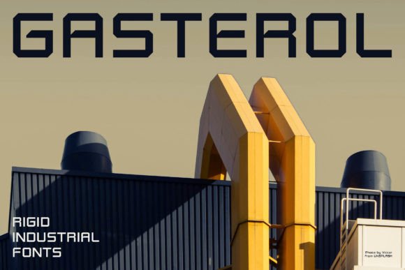 Gasterol: The Industrial Steel Container Font for Unforgettable Branding