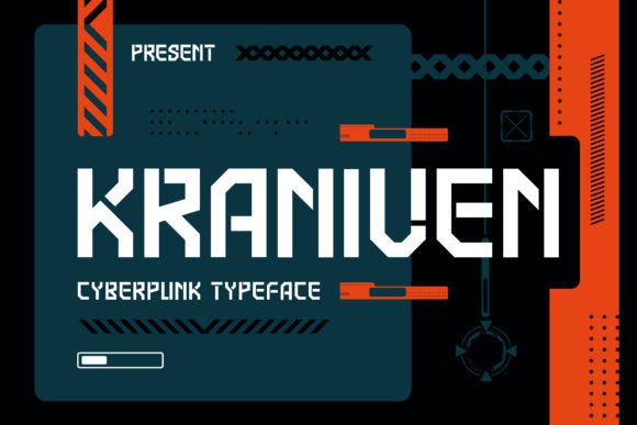 Introducing Kraniven: The Definitive Cyberpunk Typeface for Modern Digital Design
