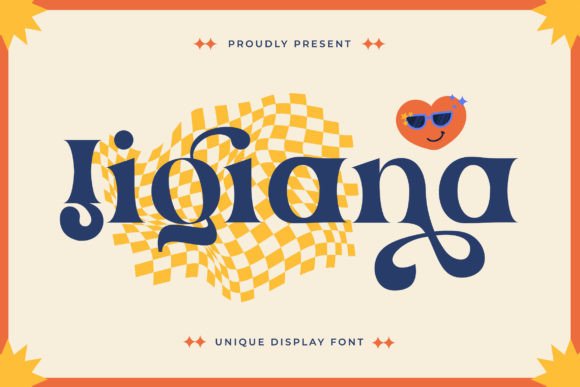 Jigiana: A Bold Display Font for Unique Designs