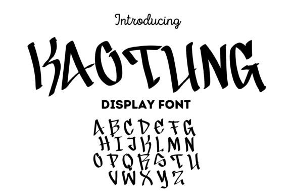 Kaotung: Bold Graffiti Font for Playful Designs