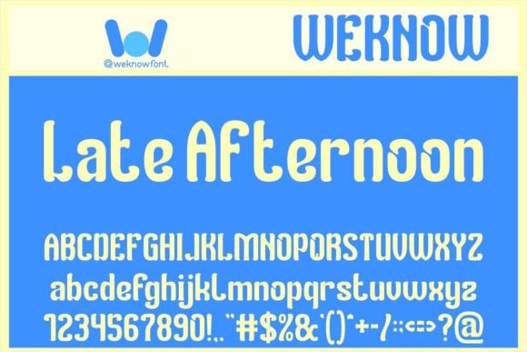 Late Afternoon Typeface: Blending Sweetness and Versatility in Modern Design