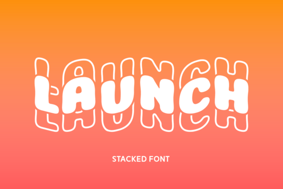 Launch Font: Dynamic Wavy Typography for Bold Designs
