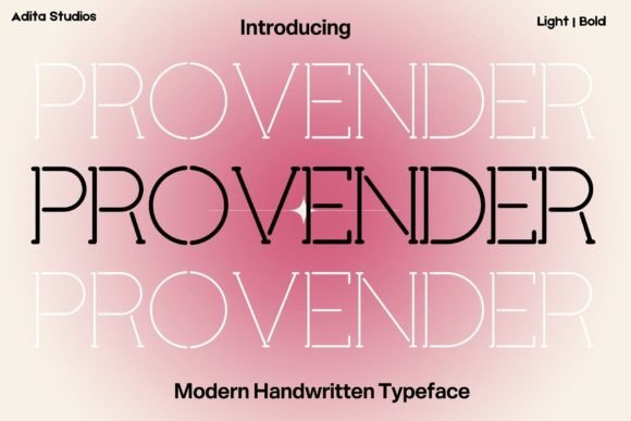 Provender: A Modern Typeface Reimagined