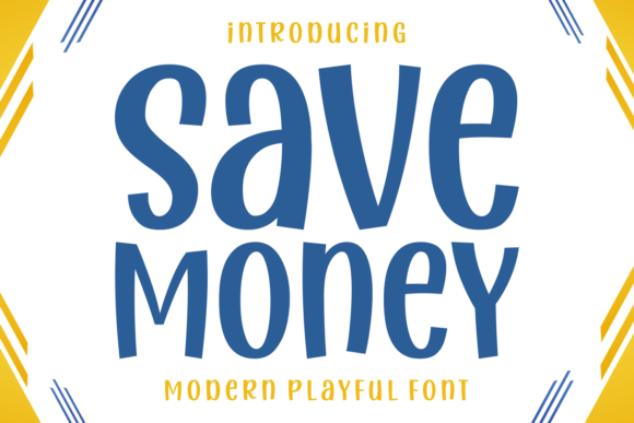 Save Money: The Chic Display Font That Blends Whimsy with Modern Design