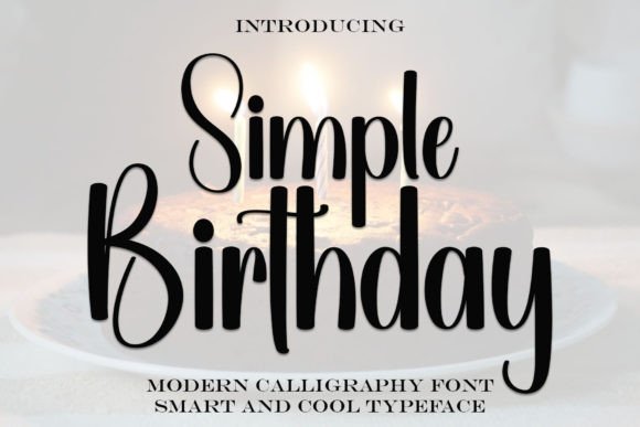 Simple Birthday Font Guide