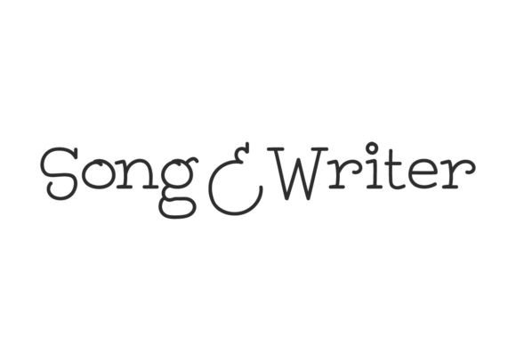 Song and Writer Font: A Typewriter-Inspired Display Type for Creative Brands