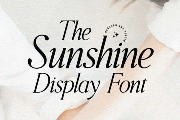 The Sunshine Display: Elevating Design with Elegant Serif Combinations